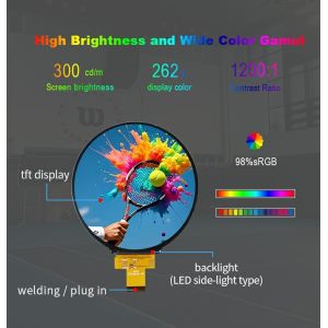 Polcd 4 Inch Circular LCD Screen Module 720xRGBx720 MIPI Interface IPS Round TFT