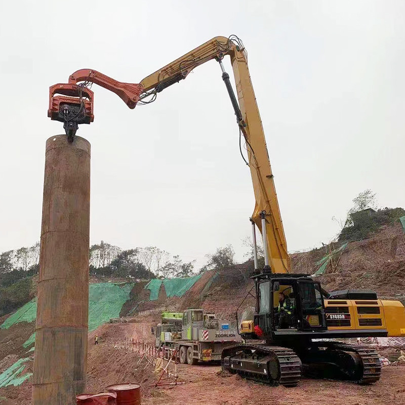Multipurpose Vibro Excavator Pile Driver Hammer For PC400 PC500 CAT340 CAT350
