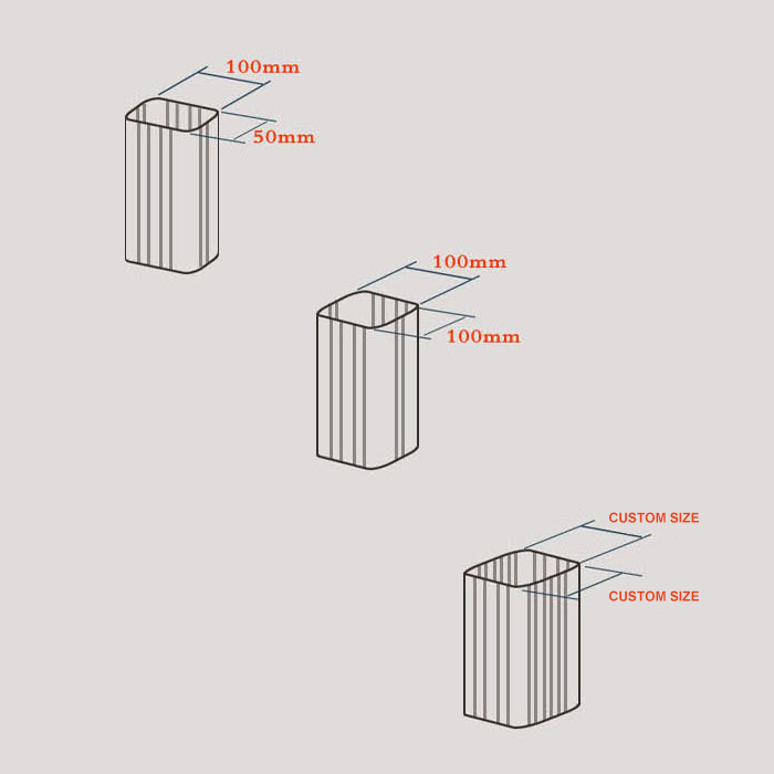 Clean Smooth Plastic Channel 2mm Thickness Nft Hydroponic Growing System 100x50mm PVC Pipe