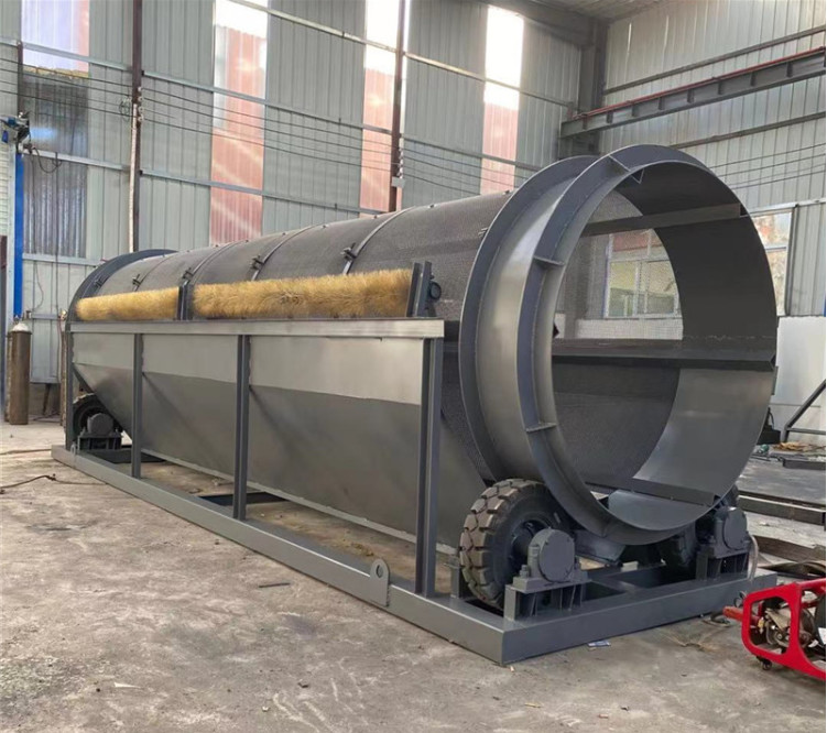 Rotary Cylinder Sand And Soil Stone Trommel Drum Screen Machine