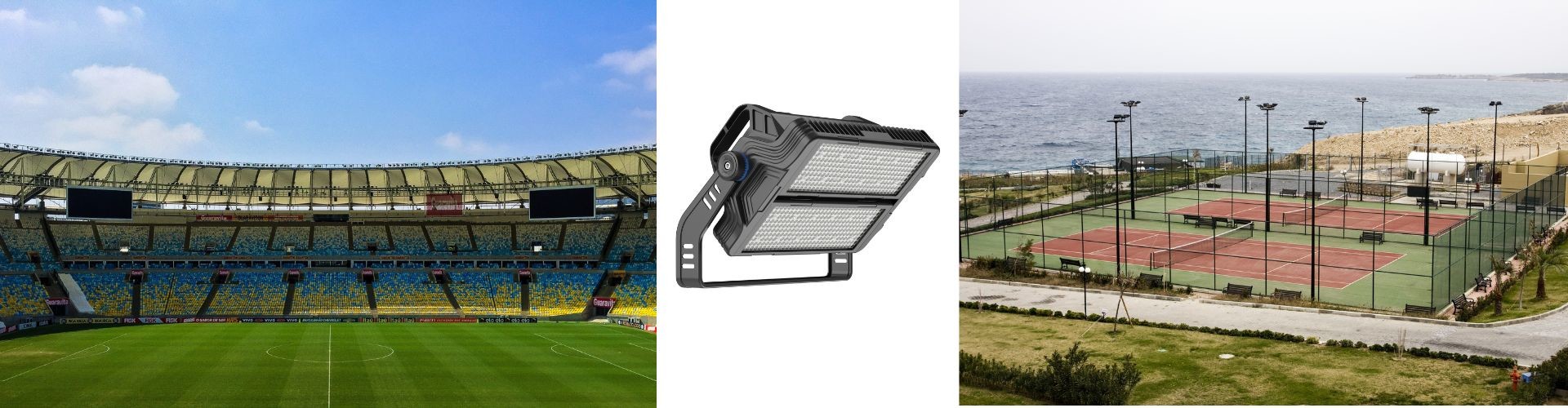 LED High Mast Flood Light 800W/1000W/1200W Football Pitches Sport Field Tennis Court