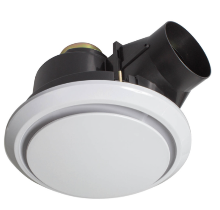 Wall Mount 8 Inch Full Metal Bathroom Ventilation Ceiling Exhaust Fan with Duct Pipe