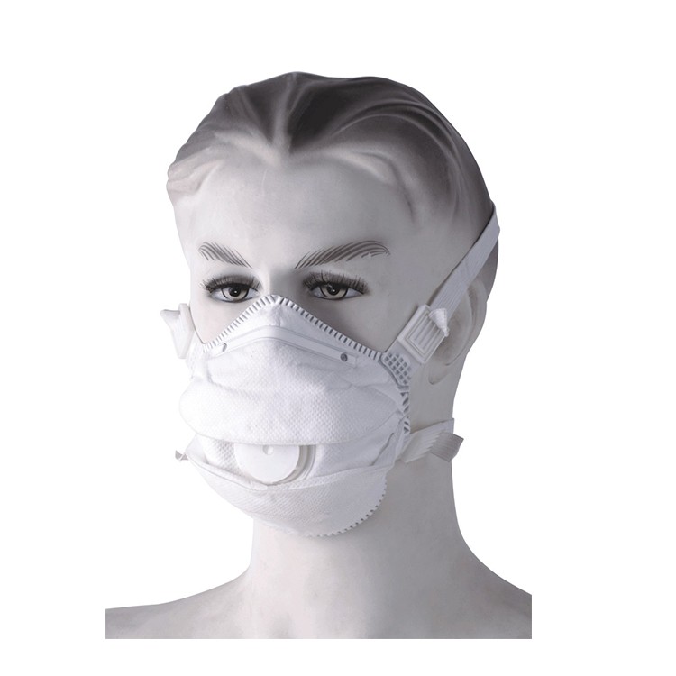DM027V Non-Woven Fabric EN149 FFP2 Dust Face Masks with Valves Earloop