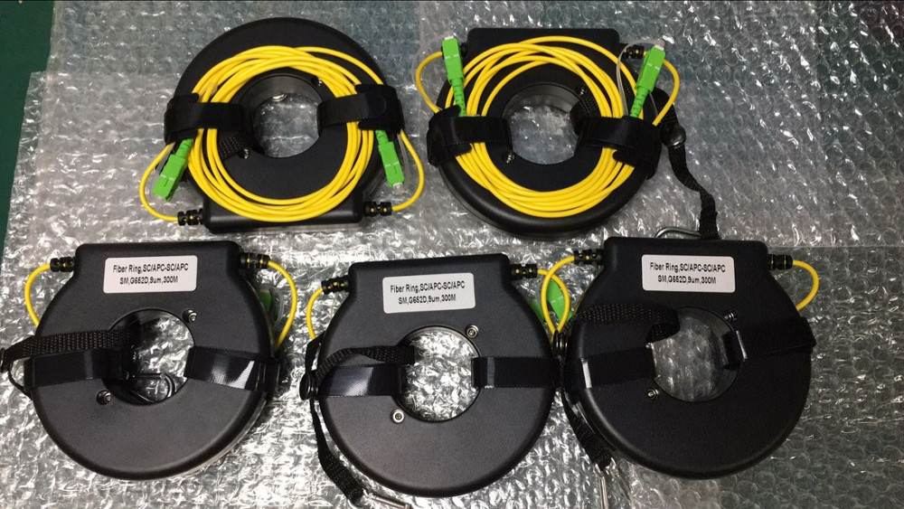 Mini OTDR Launch Cable Box Fiber Patch Cord Ring Drum Test G652D 200M 300M