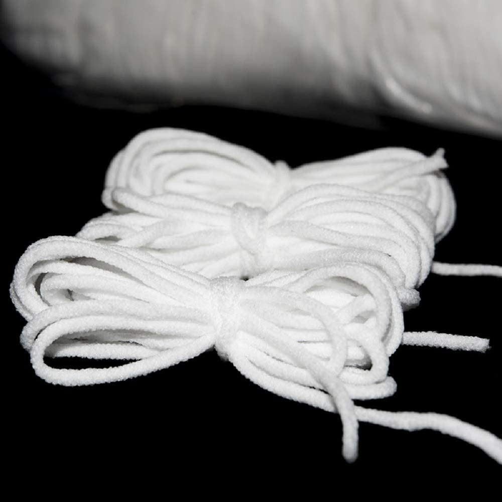 White Earloop Cord Ear Tie Rope Face Mask Materials Handmade String For Mask Sewing