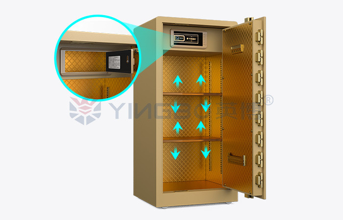 95kg Solid Steel Smart Safe Box For Home Security YB/RS-120 Gold