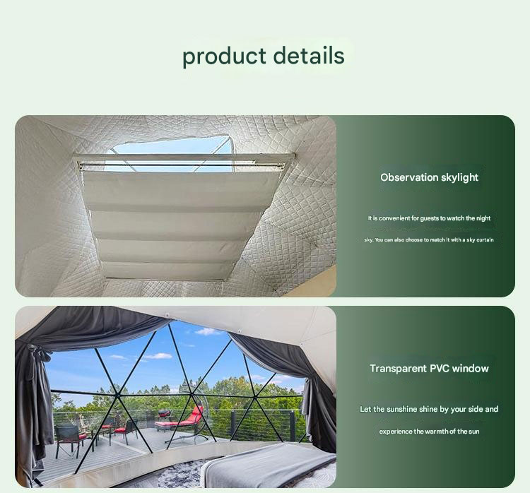 Outdoor Camping Hotel Homestay Star Room Ball Tent Bubble House Combination with PC and More