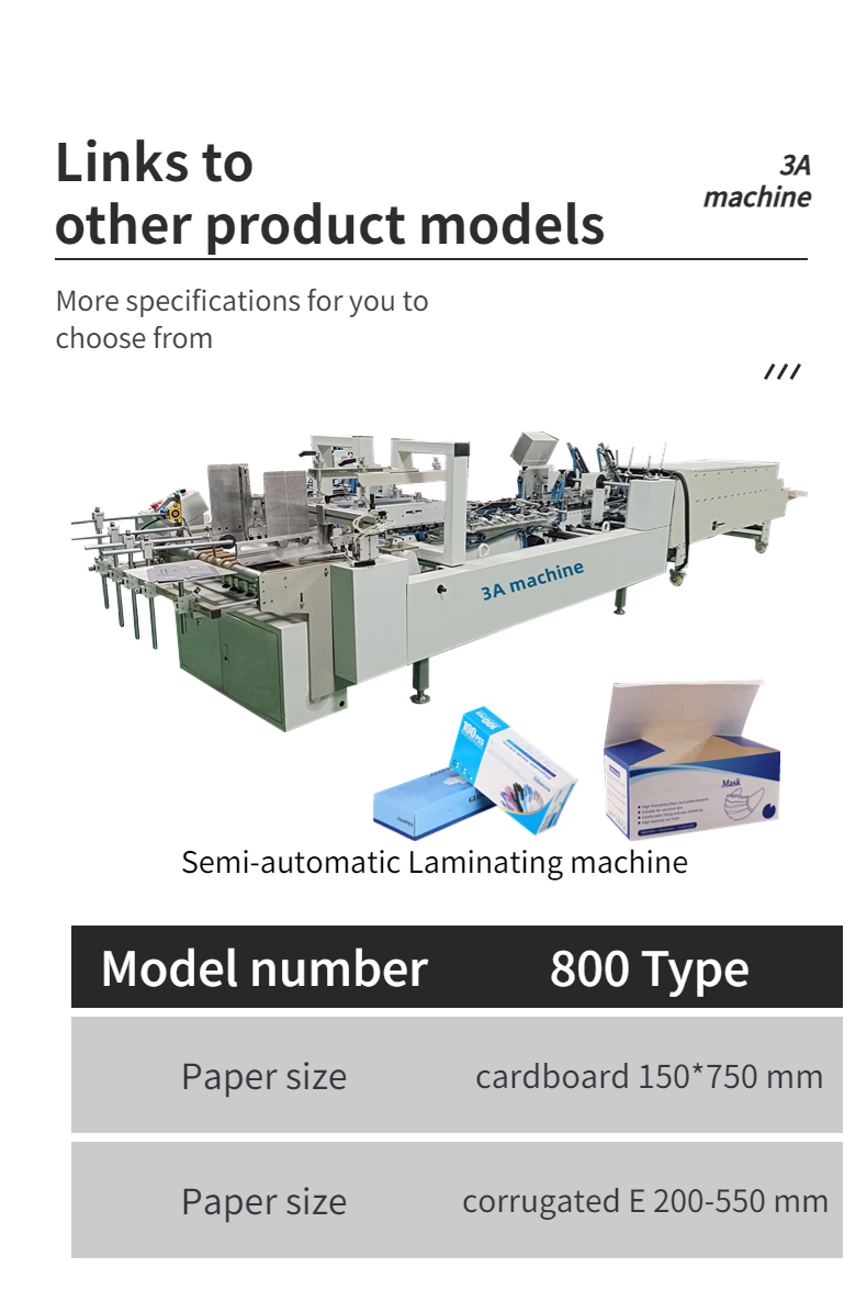 Effortlessly Create Cardboard Boxes CQT-Automatic Glue Machine for Box Folder Gluer