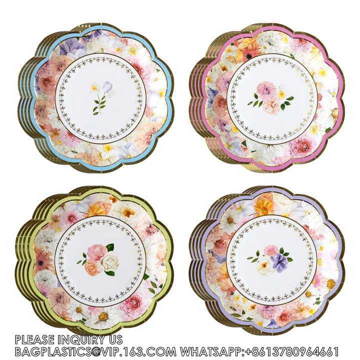 Customized Party Tableware Set For Dinosaur Party Customized Paper Plate Paper Cup Napkin For Kids Dinosaur Party