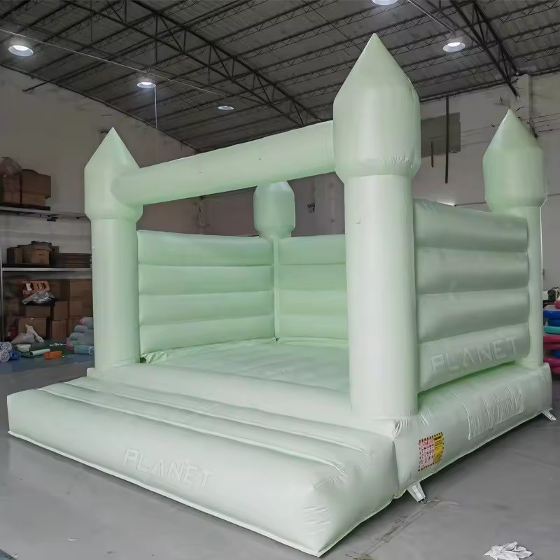 Kids Light Green Bounce House Jumping Bouncy Castle Inflatable Bouncer