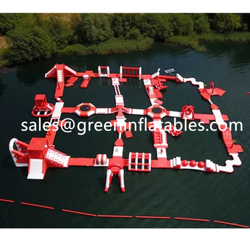 THE AQUA PARK pistas Acuaticas Inflables de Obstaculos inflatable water float floating water ers park