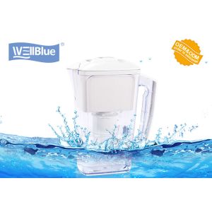 China BPA Free Plastic 2.5L Alkaline Water Filter Pitcher With 1PC Replacement Filter on sale