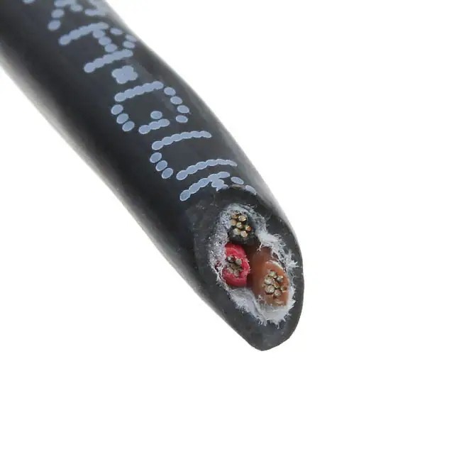 25003 Bk199 Alpha Wire Cable 3cond 22awg Black Feet