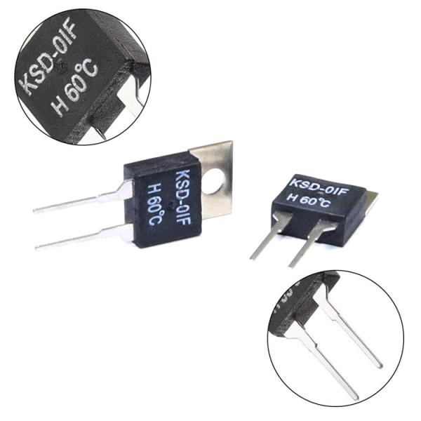 PCB Mount Temperature Thermal Control Switch Bimetal PCB 2g With Pins