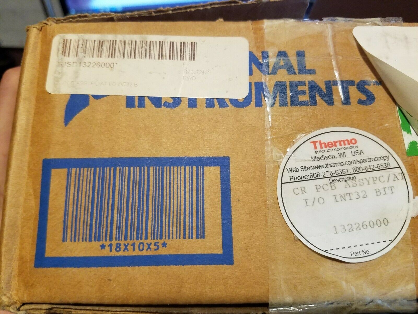 AT-DIO-32F + NI-DAQ 32 Bit Digital I O Module National Instruments