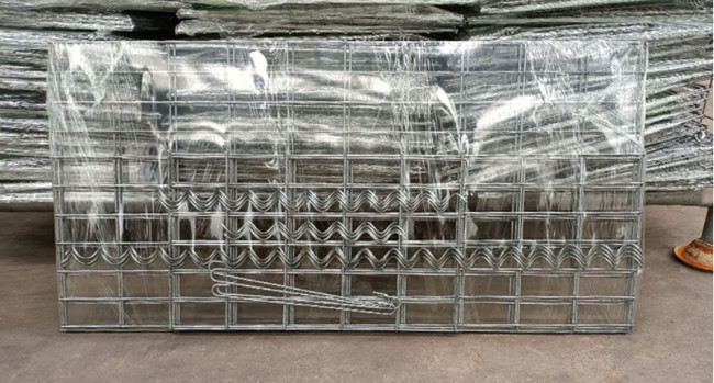 95% Zic Welded Lacing Wire For Gabion Baskets 1x1x0.5m 5x10cm