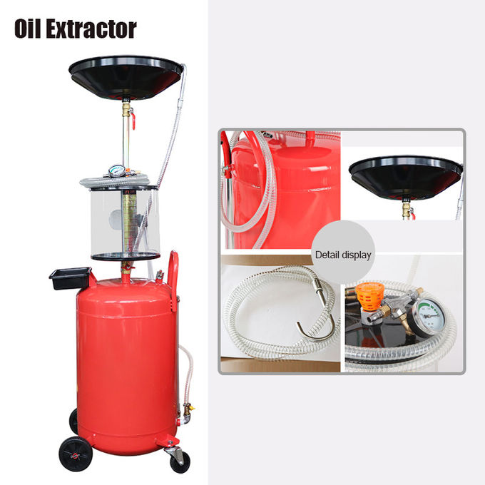 Car Engine Vacuum Air Operated Oil Drainer Pneumatic 1 Bar 10L Tank