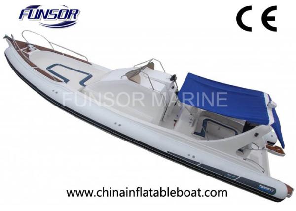 Large 9.6m PVC Fishing Inflatable Rib Boats 20 Person With Hydraulic Steering