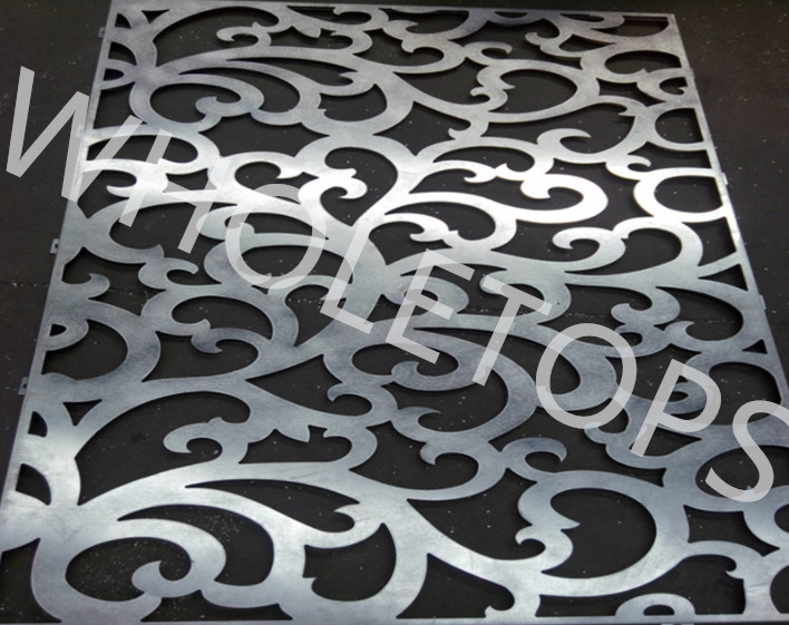 3.0mm 3d Laser Cut Aluminum Panel Exterior Decorative Perforated Metal Cladding Screen Sheet