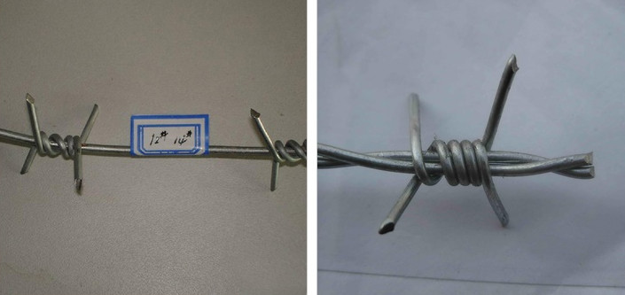 Galvanized / Pvc Coated 2.0mm Steel Barbed Wire For Field Fencing 25kg/Roll