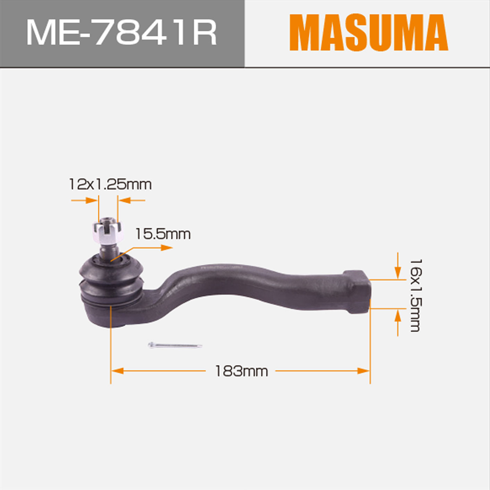 ME-7841R MASUMA Steering Tie Rod End for MITSUBISHI L200 MR508136 4422A010 4422A097