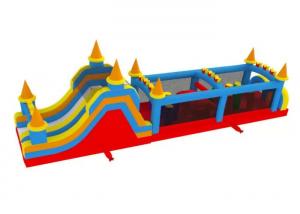 Funny Colorful Inflatable Sports Games Obstacle Course For Kids Manufactures