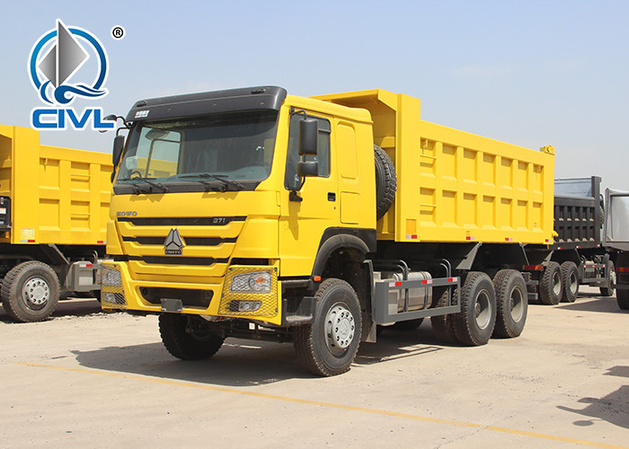 Red 40 Ton 6x4 Prime Mover Trailer Truck Diesel 336HP , EURO II Standard , Global Machine