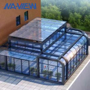  Curved Eave Glass Curved Roof Sunroom With Single Toughened Roof Glass Manufactures