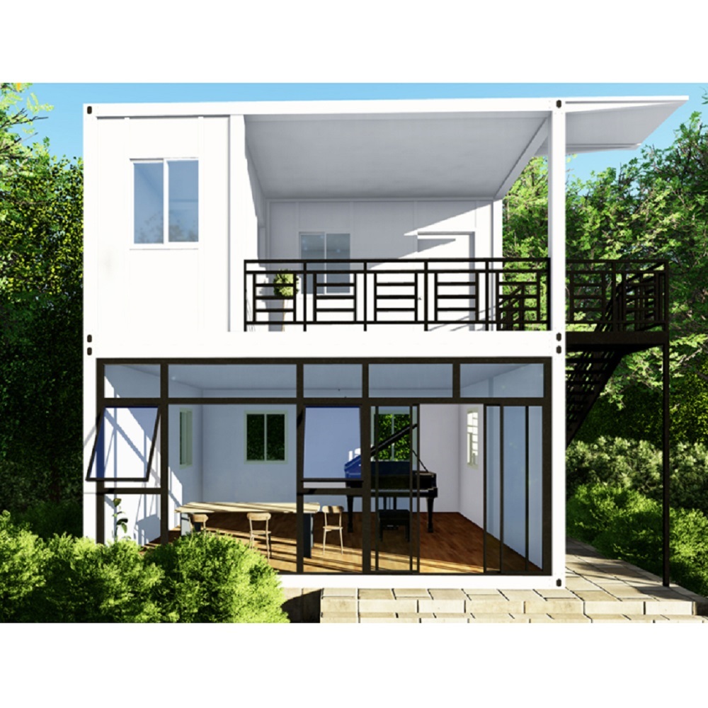 Galvanized Light Steel Frame 20ft Expandable Modular Homes With PVC Sliding Window