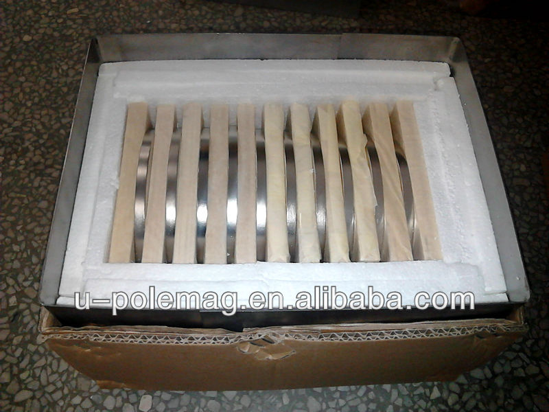 Industrial Magnet Permanent Magnets 304 SS for Custom Strong Magnetic Separator Plate