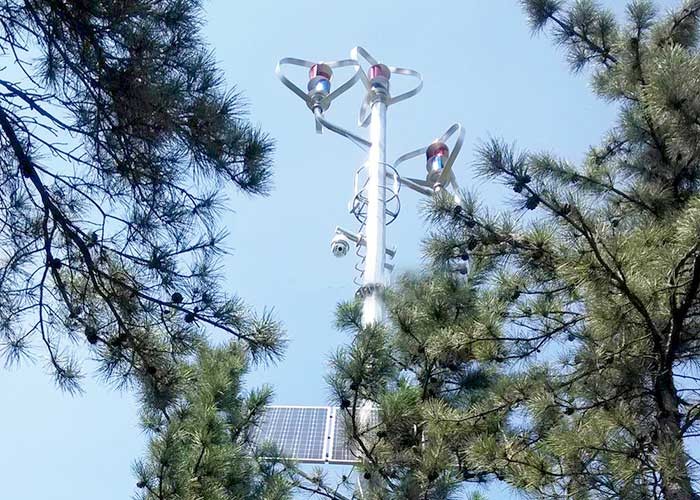 1000W Vertical Axis Wind Turbine With Solar Panel ISO9001 Certification