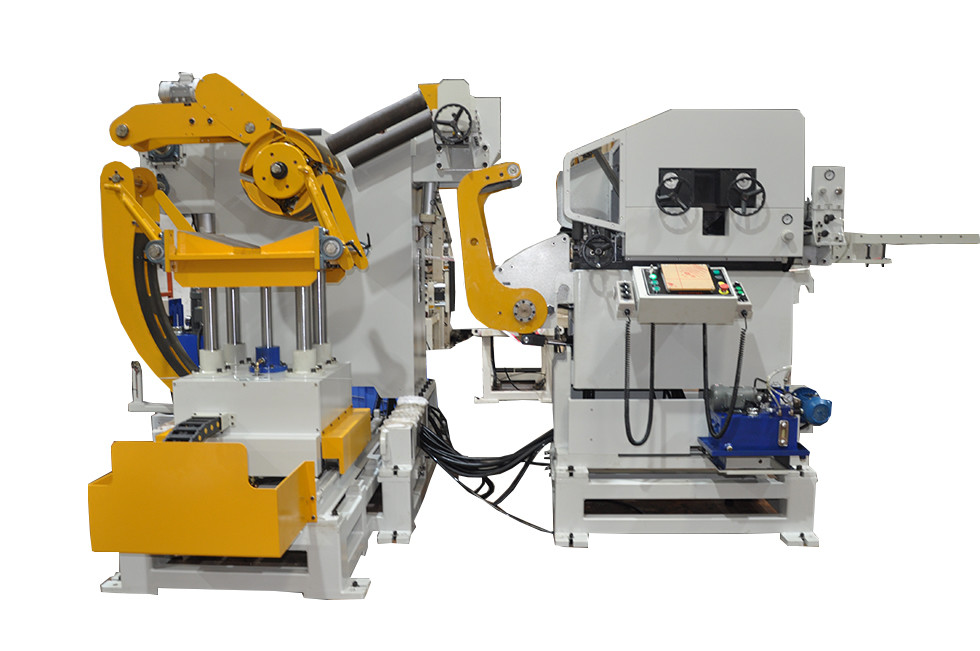 Mitsubishi Servo Motor Safety PLC Sheet Metal Straightener Machine For Air Conditioning Parts