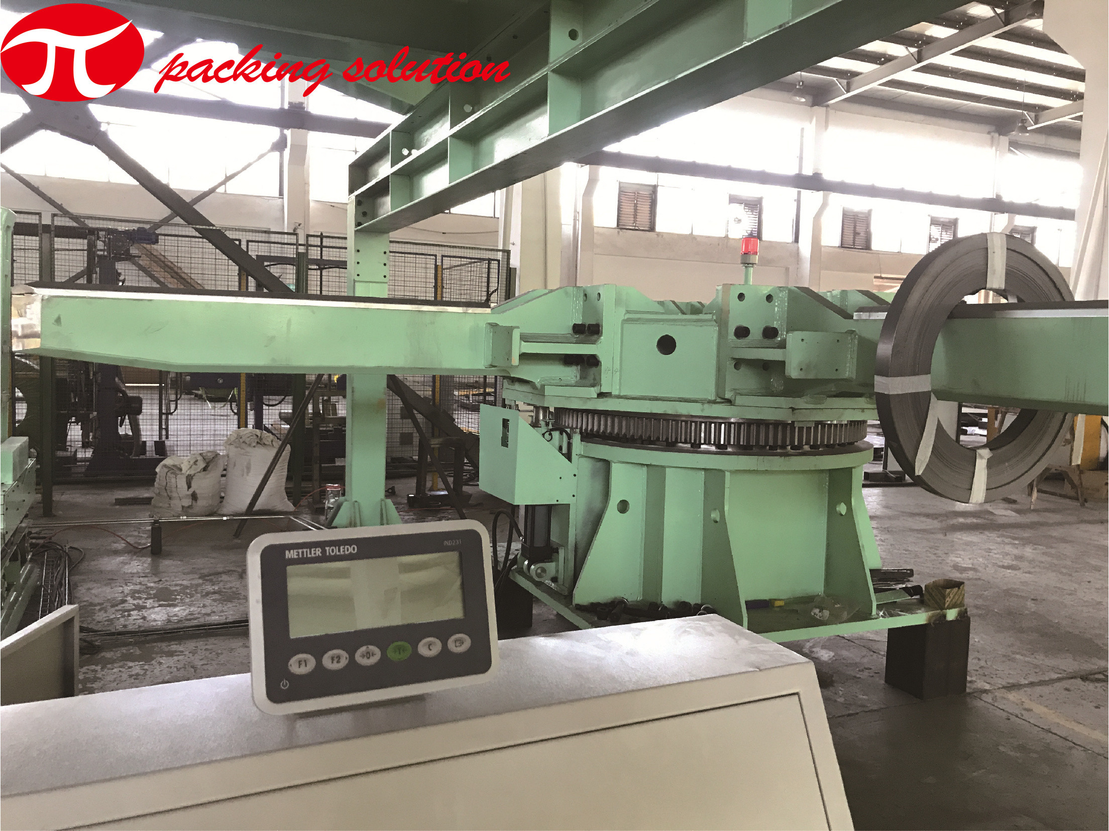 Vertical Electric Driven Steel Coil Wrapping Line Automatic 60mm - 400mm Width