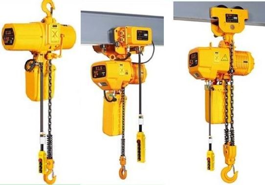 Bridge Cranes Electric Chain Hoist 2 Ton Light Aluminum Alloy Steel With Plain Trolley