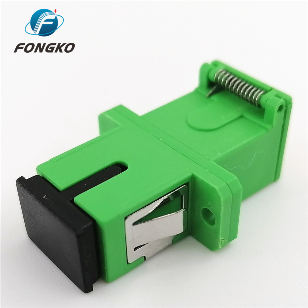 Hot sales SC APC Optical fiber hybrid adapter Auto Shutter simplex flange fiber optical adapters