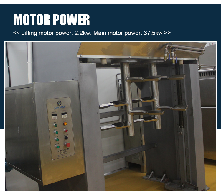 600Kg Per Batch Biscuit Making Machine Commercial Kneader Automatic Big Baking Vertical Dough Mixer