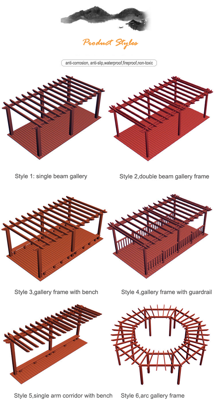 Waterproof PVC Garden Arches and Arbors for Balcony Rest or Planting Grape or Flower