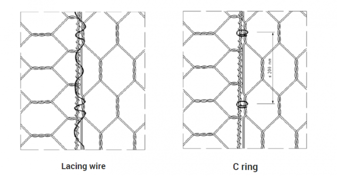 Galvanization 60x80mm 3mm Welded Gabion Baskets 0