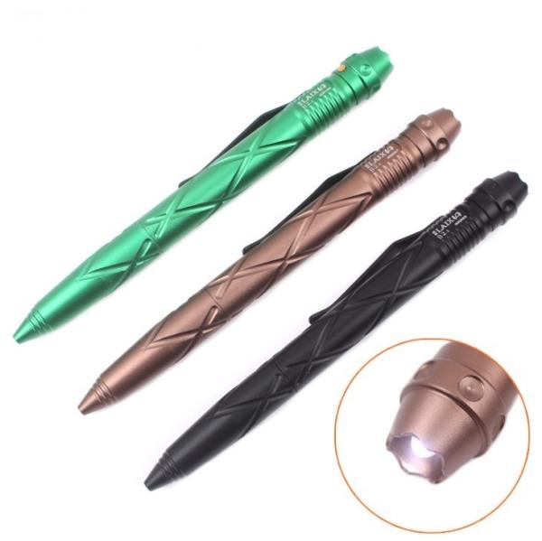 Aluminum alloy with high brightness LED lights tactical pen defense pen self