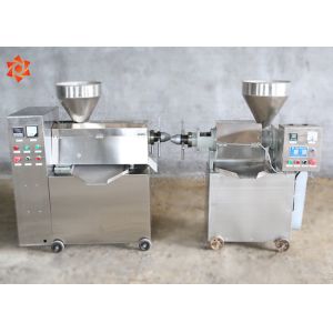 Automatic Sesame Cold Press Oil Machine 1.1kw Heating Power 380V / Customized