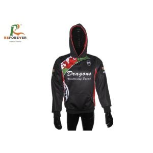 Fashional Custom Sublimated Polyester Hooded Jacket Waterproof Printed Pullover