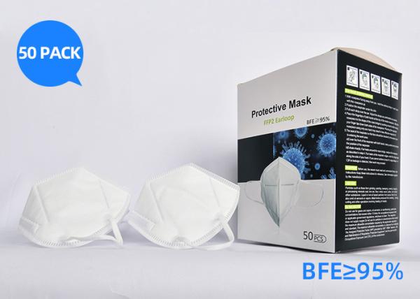 CE Standard Protective Face Mask / Disposable Mouth Cover 2 Years Shelf Life