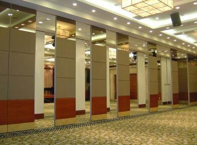 Movable Demountable Sliding Partition Walls 85MM Thickness PU Leather Surface