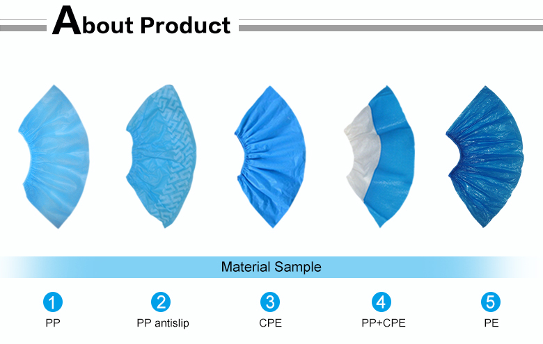 2017 New product disposable anti skid non woven shoe cover