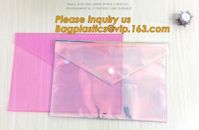 Plastic Bag OEM Custom PVC Loop Handle Image Printed Plastic Shopping Bag,Promotional Clear Waterproof Plastic Cosmetic