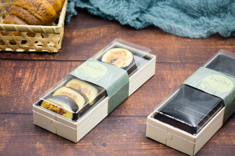 Lunch Disposable Wooden Bento Box Takeaway Food Containers Rectangular