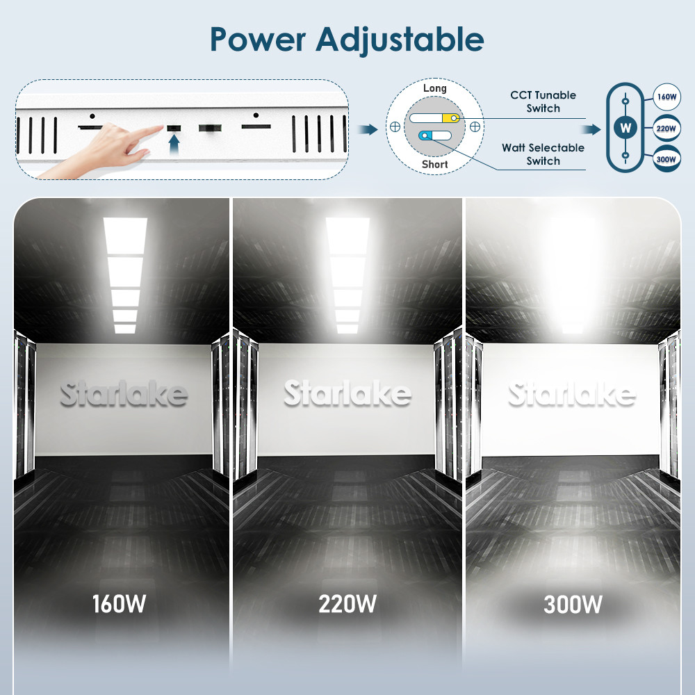Tunable LED Linear Highbay Light 80W 100W 120W Aluminum Material