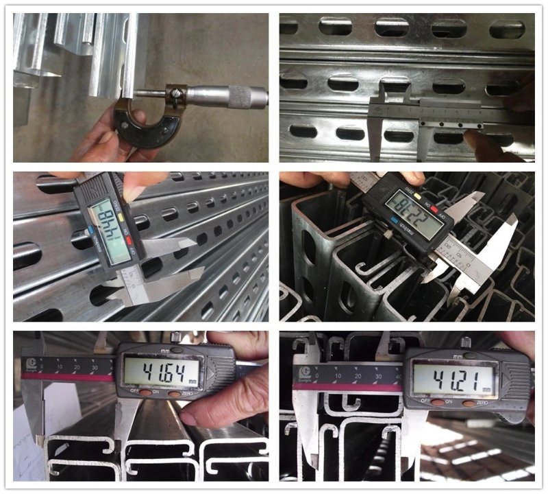 1 5/8&quot; Unistrut Electrical Strut Steel Strut Channels for Strut Support System