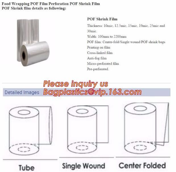 PE Shrink Film White 4m x 50m 210um,Automatic POF Film Heat Shrink Wrap,Food Grade POF shrinkable label Shrink Film pack 18