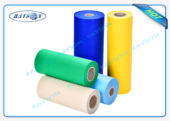 Blue Polypropylene Spunbond PP Non Woven Fabric 10 - 60gsm For Medical